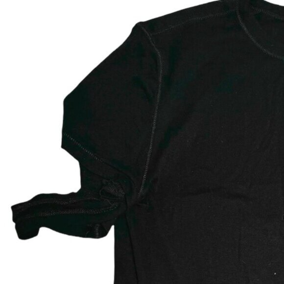 Helmut Lang Cashmere Cotton Cuff Crew Neck Knit Top T Shirt Minimalist Soft M - Picture 7 of 13